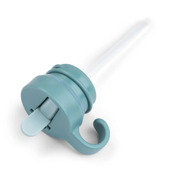 Done By Deer Lid & Straw - Metal Bottle - Elphee - Blue