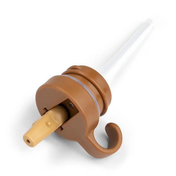 Done By Deer Lid & Straw - Metal Bottle - Raffi - Mustard