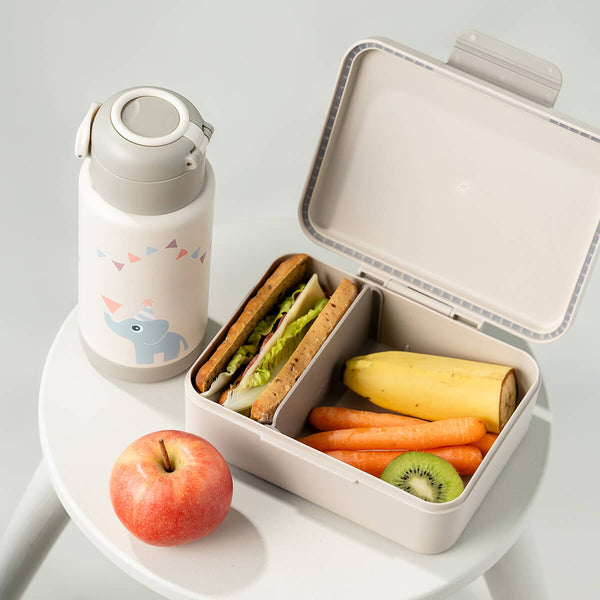 Done By Deer Lunch Box W/divider - Celebration - Sand