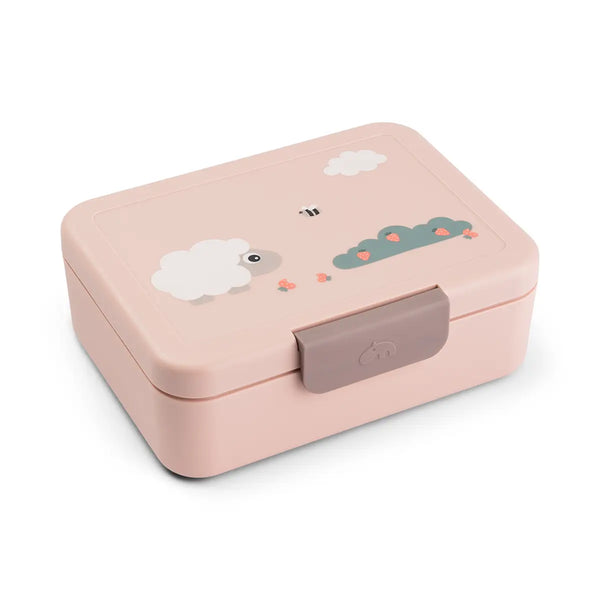 done by deer Lunch box w/divider - Tiny farm - Powder