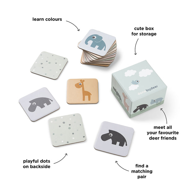 Done By Deer Memory Game - Deer Friends - Colour Mix