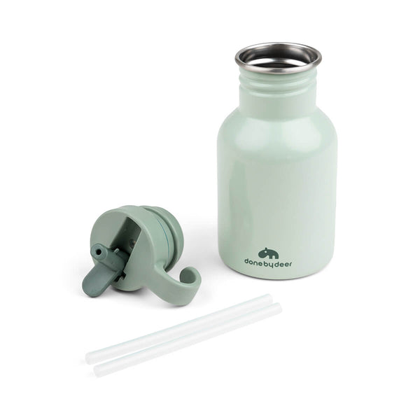 Done By Deer Metal Bottle - Croco - Green - 350 Ml