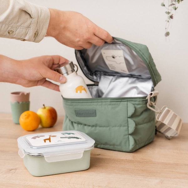 Done By Deer Metal Lunch Box - Deer Friends - Green