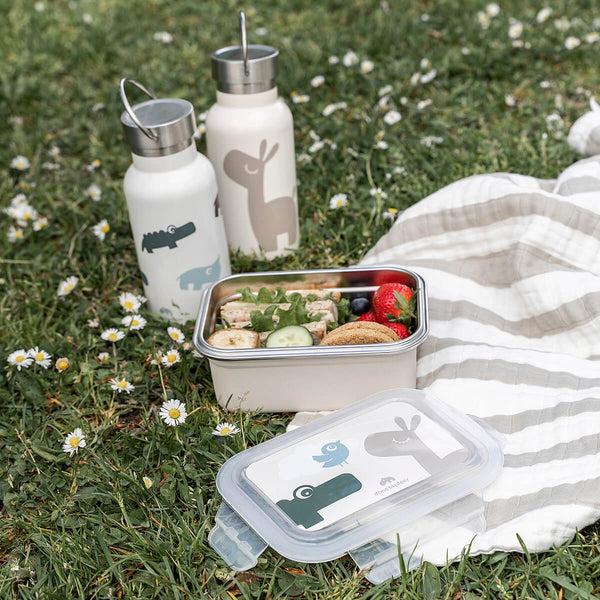 Done By Deer Metal Lunch Box - Lalee/Croco - Sand