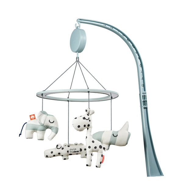 done by deer Musical mirror mobile - Sleepy - Blue