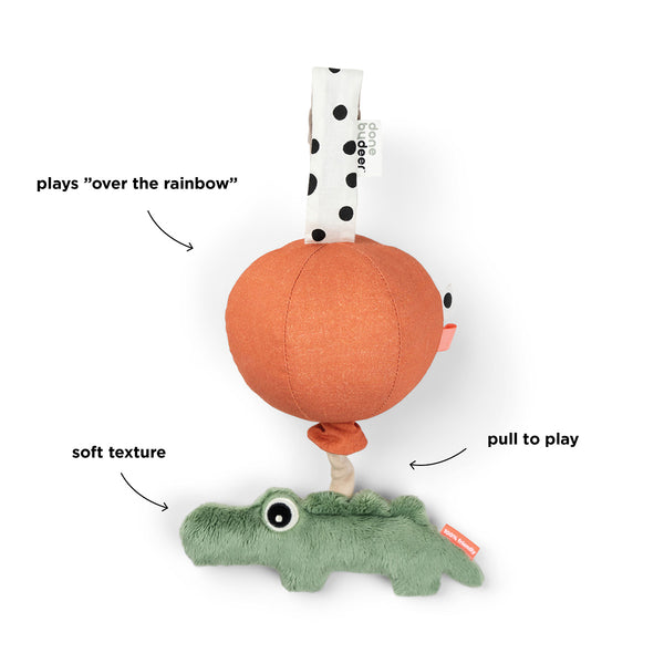 Done By Deer Musical Toy Happy Clouds - Croco - Green
