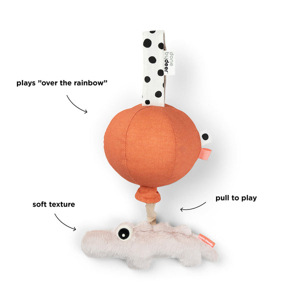 Done By Deer Musical Toy Happy Clouds - Croco - Powder