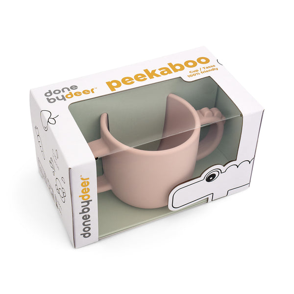 Done By Deer Peekaboo 2-handle Cup - Croco - Powder