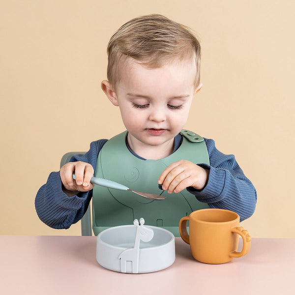 Done By Deer Peekaboo Bib 2-pack - Elphee - Green