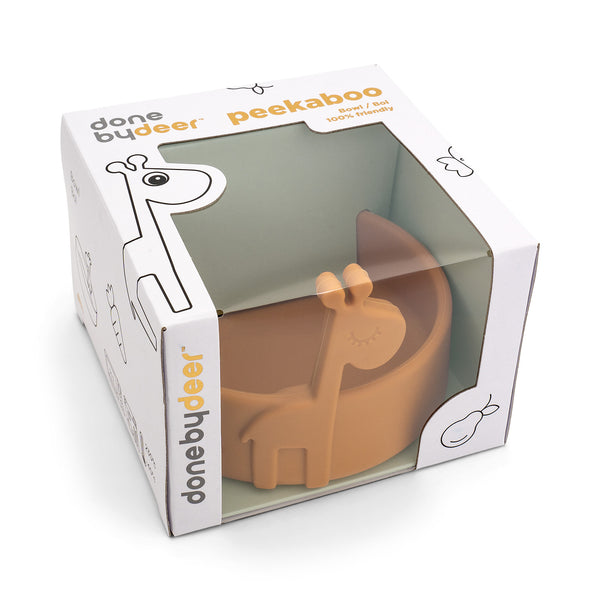 Done By Deer Peekaboo Bowl - Raffi - Mustard