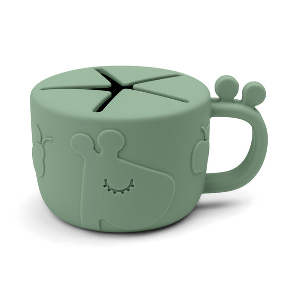 done by deer Peekaboo snack cup - Raffi - Green