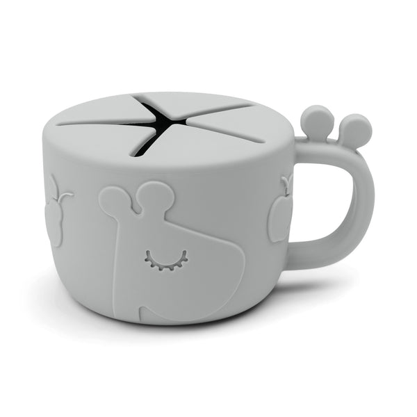 done by deer Peekaboo snack cup - Raffi - Grey