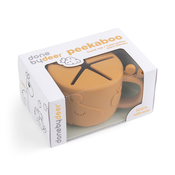 Done By Deer Peekaboo Snack Cup - Raffi - Mustard