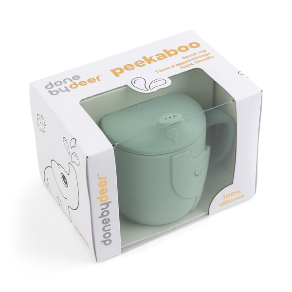 Done By Deer Peekaboo Spout Cup - Elphee - Green