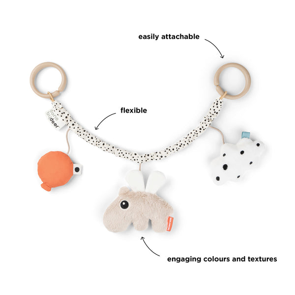 Done By Deer Pram Toy - Happy Clouds - Sand