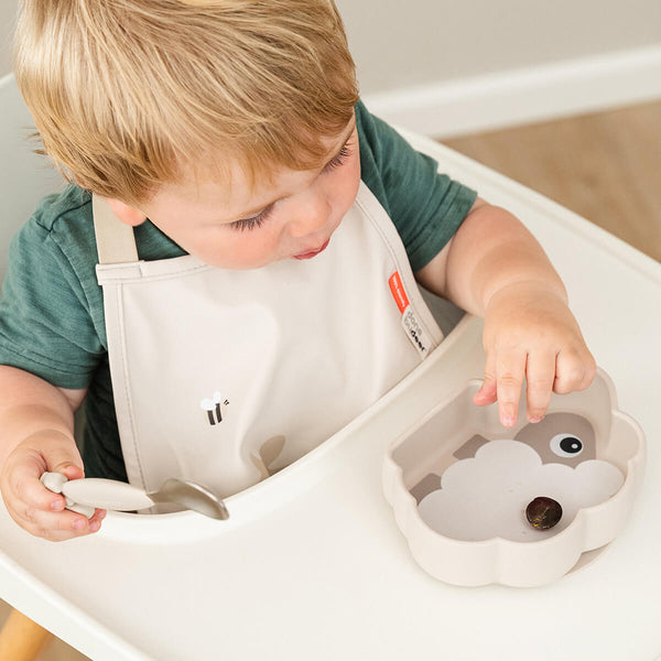 Done By Deer Pull-over Bib - Tiny Farm - Sand