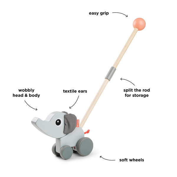 Done By Deer Push Along - Elphee - Grey