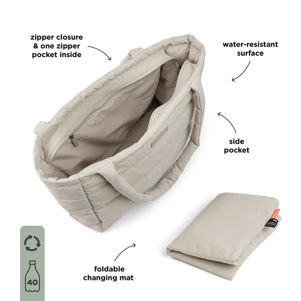 Done By Deer Quilted Changing Tote Bag - Sand