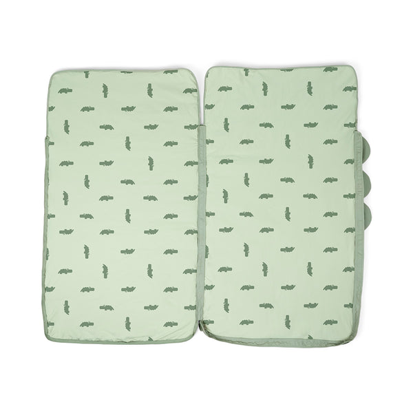Done By Deer Quilted Kids Slumber Bag - Croco - Green