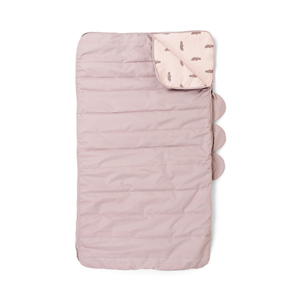 done by deer Quilted kids slumber bag - Croco - Powder