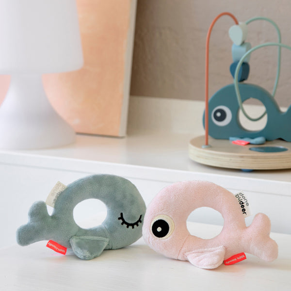 Done By Deer Ring Rattle - Wally - Blue