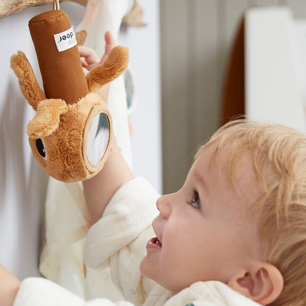 Done By Deer Sensory Rattle Mirror - Jelly - Powder