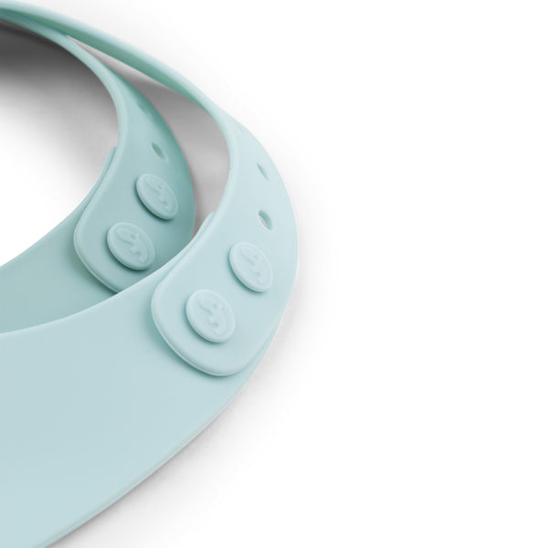 Done By Deer Silicone Bib 2-pack - Elphee - Blue