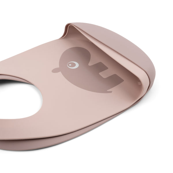 Done By Deer Silicone Bib 2-pack - Ozzo - Powder