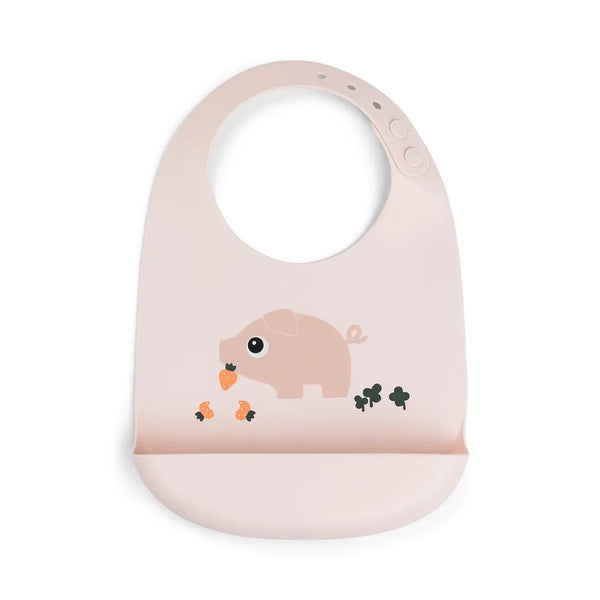 done by deer Silicone bib - Pigee - Powder