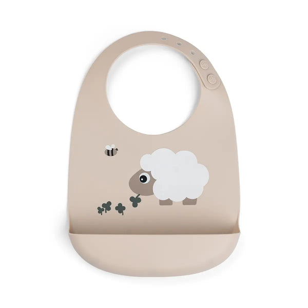 done by deer Silicone bib - Sheepy - Sand
