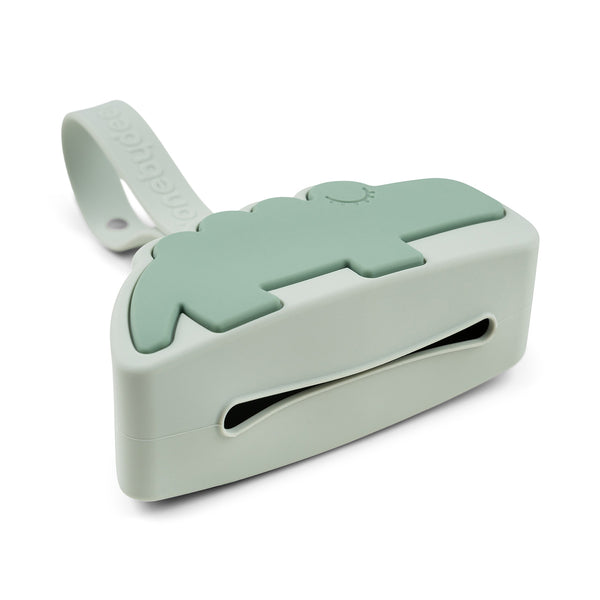 Done By Deer Silicone Pacifier Pouch - Croco - Green