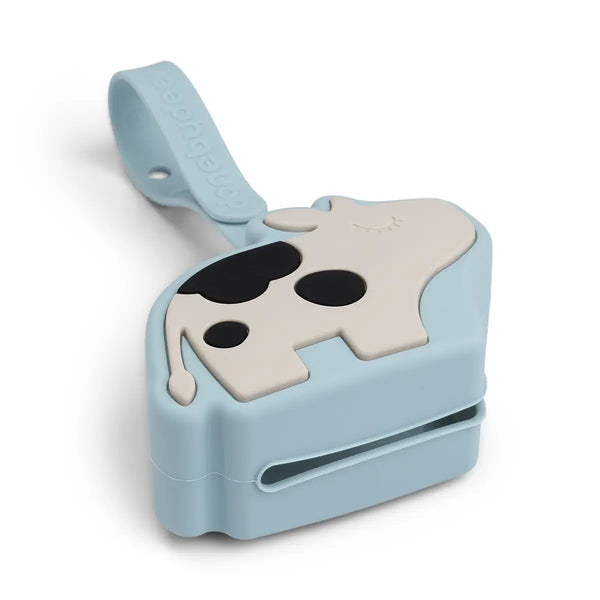 Done By Deer Silicone Pacifier Pouch - Dotti - Blue