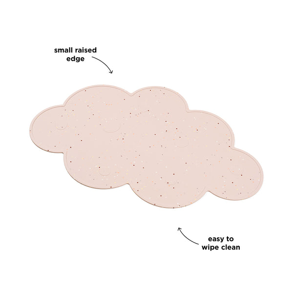 Done By Deer Silicone Placemat - Confetti - Powder