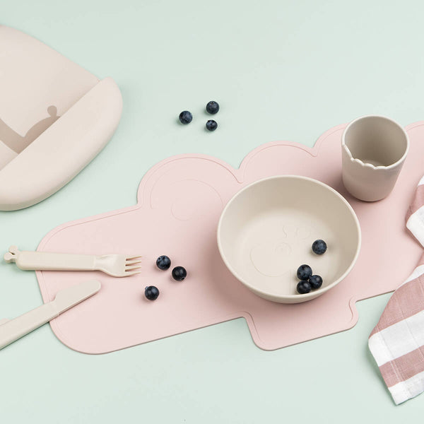 Done By Deer Silicone Placemat - Croco - Powder