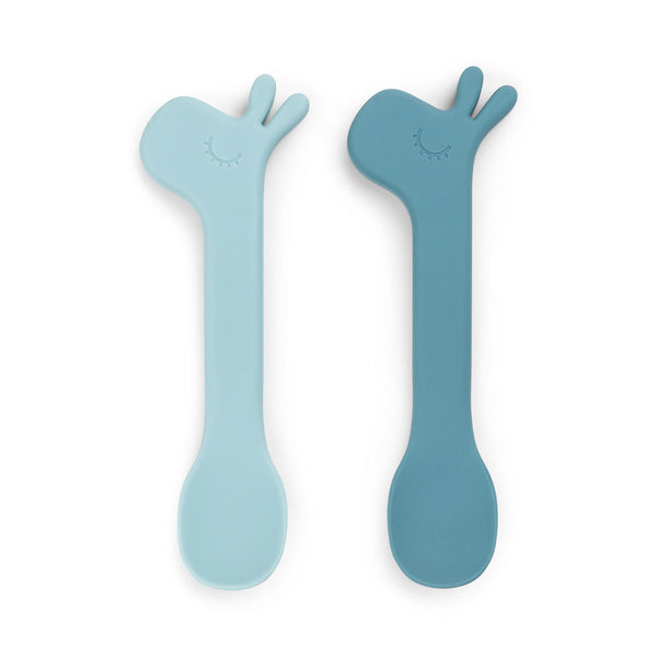 done by deer Silicone spoon 2-pack - Lalee - Blue