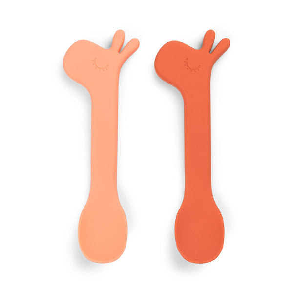 done by deer Silicone spoon 2-pack - Lalee - Papaya