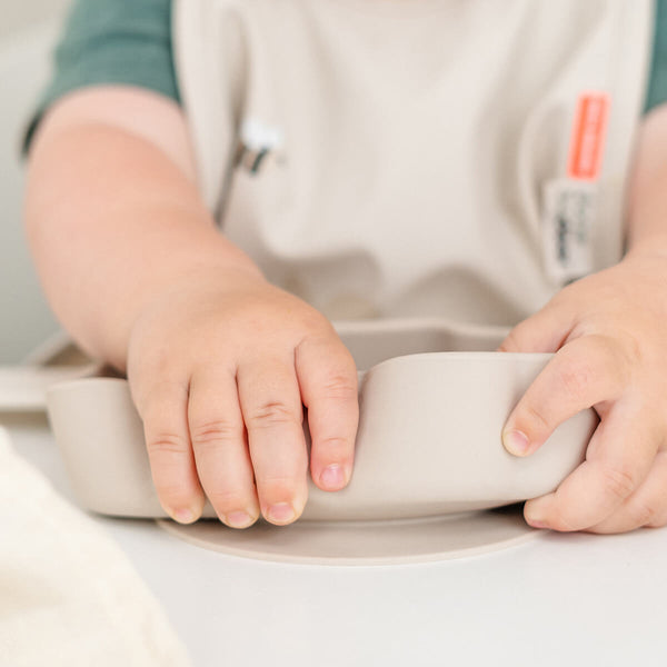 Done By Deer Silicone Stick&Stay Bowl - Sheepy - Sand