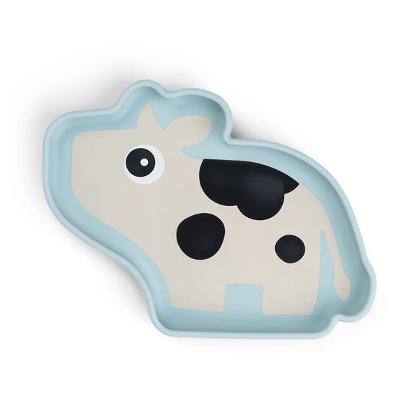 done by deer Silicone Stick&Stay plate - Dotti - Blue