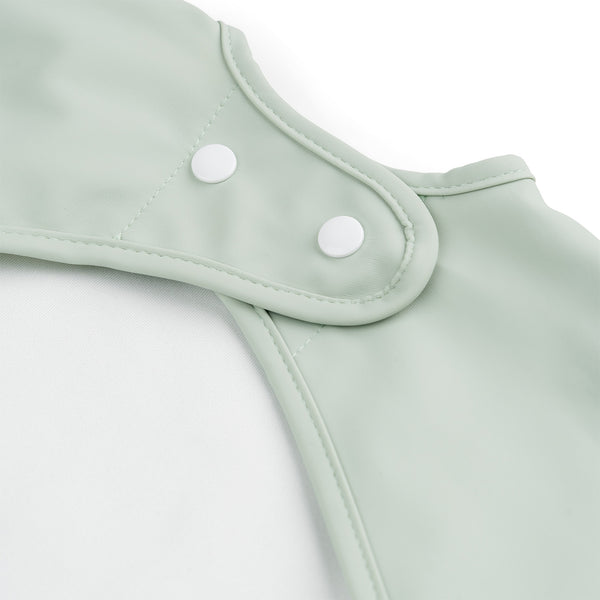 Done By Deer Sleeved Pocket Bib - Croco - Green