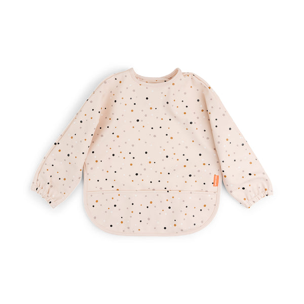 done by deer Sleeved pocket bib - Happy dots - Powder