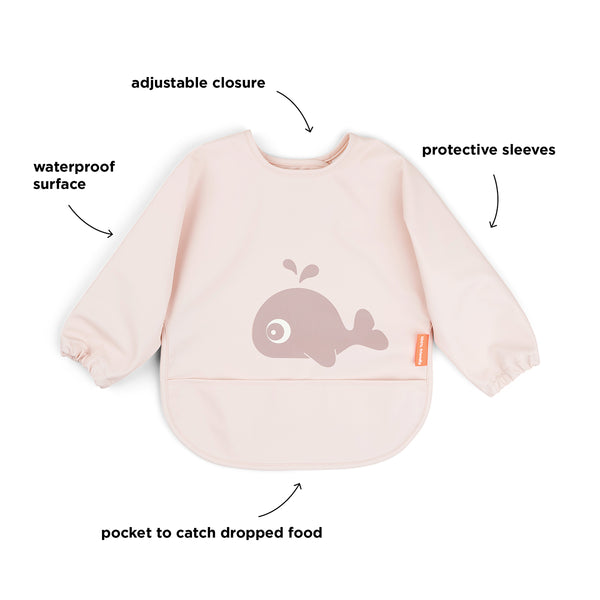 Done By Deer Sleeved Pocket Bib - Wally - Powder