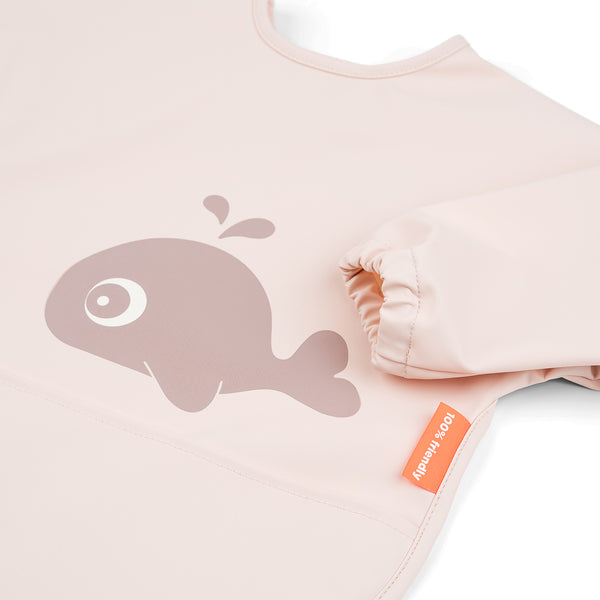 Done By Deer Sleeved Pocket Bib - Wally - Powder