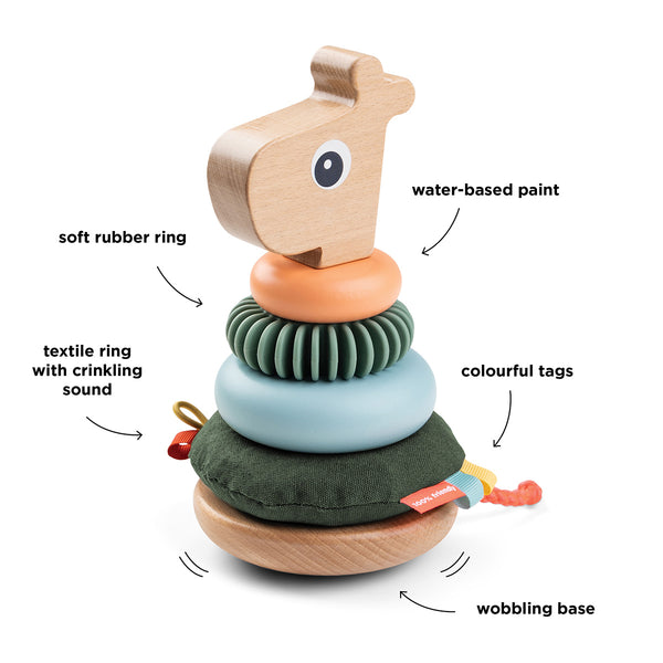 Done By Deer Stacking Tower - Raffi - Colour Mix