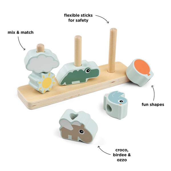 Done By Deer Stacking Toy - Happy Clouds - Colour Mix