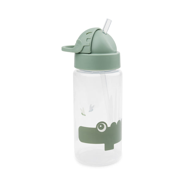 done by deer Straw bottle - Croco - Green - 350 ml