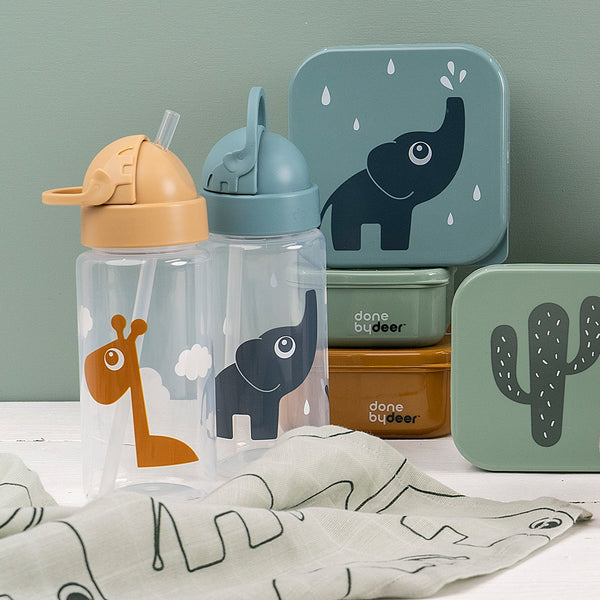 Done By Deer Straw Bottle - Raffi - Mustard - 350 Ml