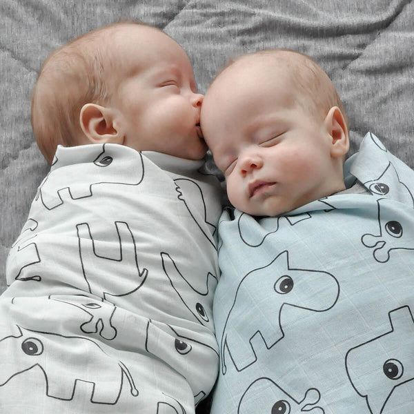 Done By Deer Swaddle 2-pack - Contour - Grey