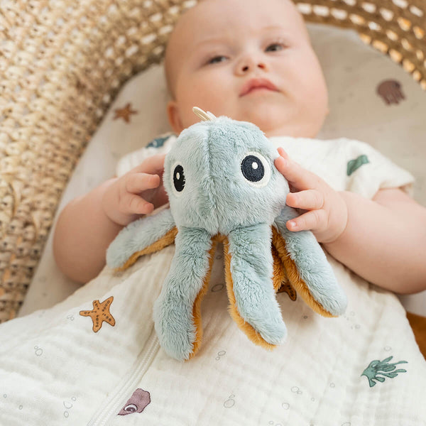 Done By Deer Tiny Rattle - Jelly - Blue