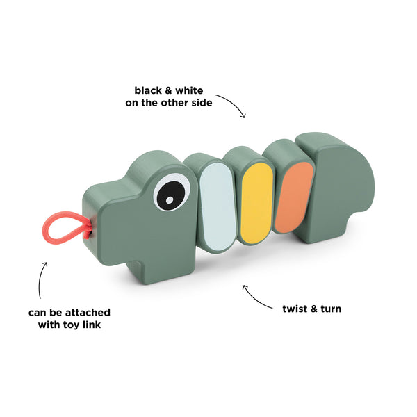 Done By Deer Twist & Turn Toy - Croco - Green