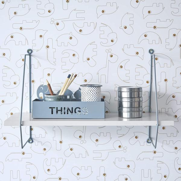 Done By Deer Wall Shelf - Grey